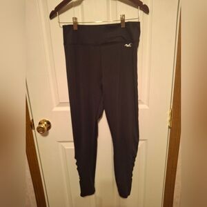 Hollister Black Leggings with Logo